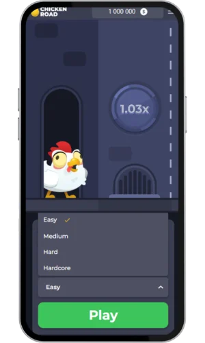 Svårighetsnivå i Chicken Road