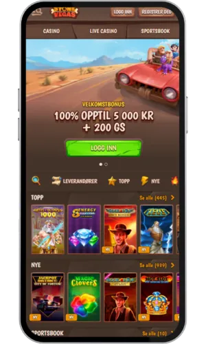 Kasino-lobby med Chicken Road tilgjengelig