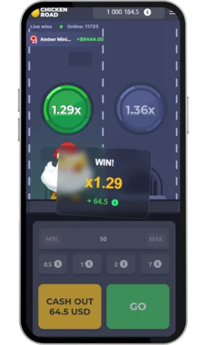 Vundet runde x1,29 multiplikator