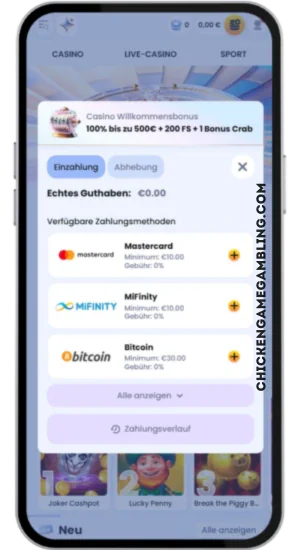 Willkommensbonus im Casino