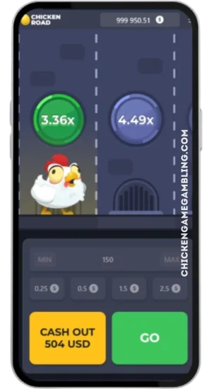 Wypłata gotówki Chicken Road 3,36x